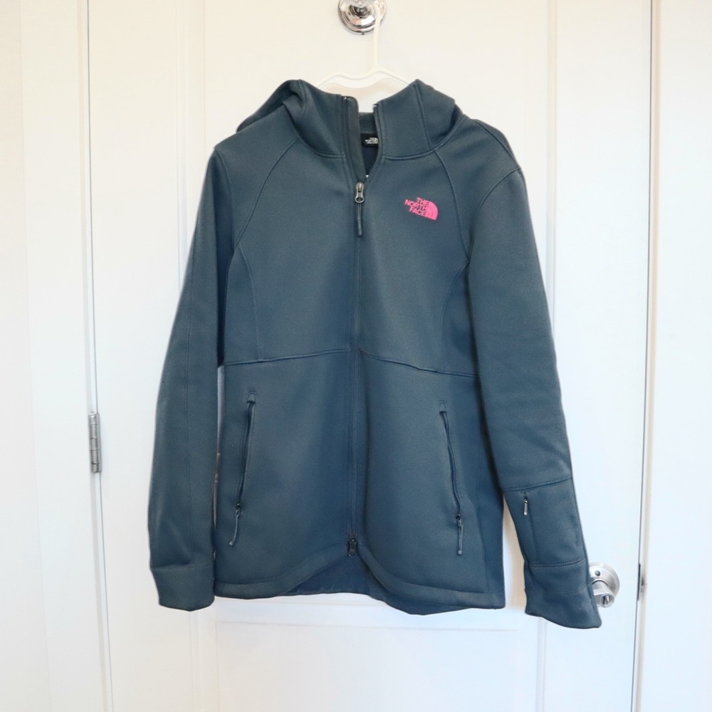Blue The North Face soft shell Sz S